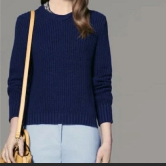 PHILLIP Lim x Target rhinestone ribbed navy sweater size S - Picture 2 of 7